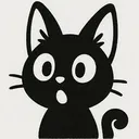 猫の驚き表情