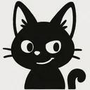 猫のウインク表情